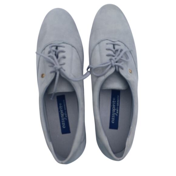 Easy Spirit Anti Gravity Faded Blue Nubuck Suede Oxford Size 9 Narrow Comfort - Picture 2 of 7
